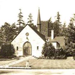The original Garden Chapel. Total loss to arson in 1992, rebuilt and reopened in 1993.