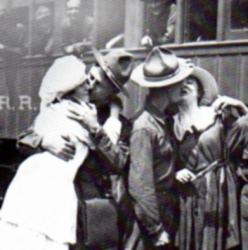 Bidding farewell to loved ones before heading off to the front is no easier today than it was 100 years ago.