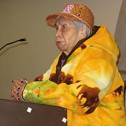 Zelma McCloud, Nisqually Tribal Elder.